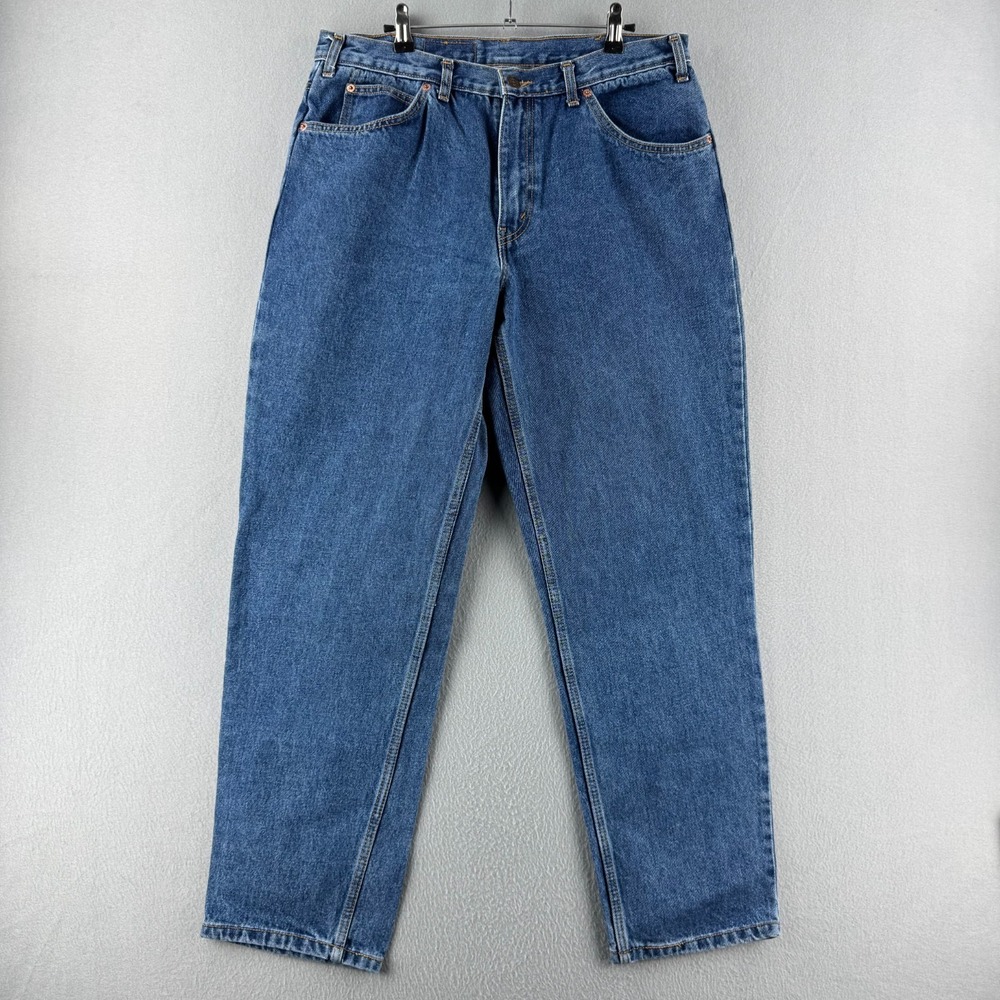 Levis Jeans Womens Fits 33xx30 Relaxed Tapered Blue Denim Orange Tab Mom Y2K '05
